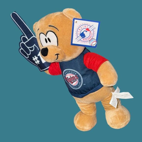 NWT Good Stuff MN Twins Bear MLB Baseball Plush Stuffed Animal 12” - Picture 4 of 4